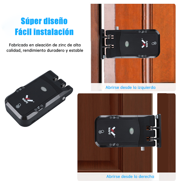 WF-026 diagrama de instalación universal izquierda/derecha en aleación de zinc