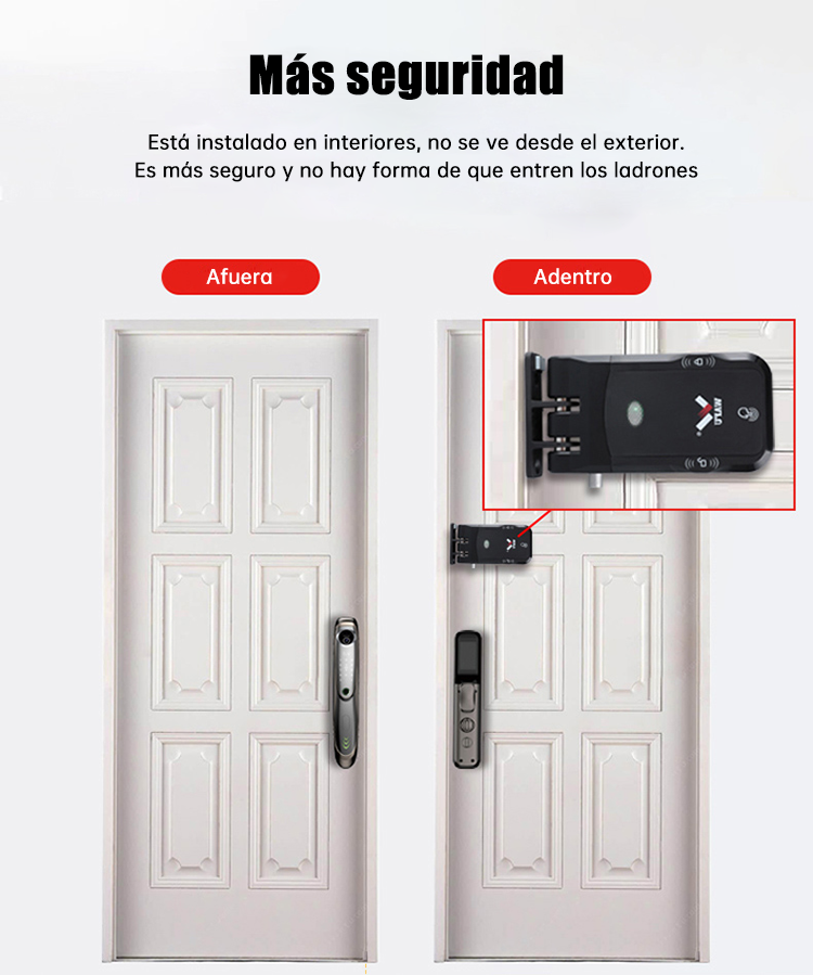 WF-026 cerradura oculta interior sin ranura de llave antirrobo