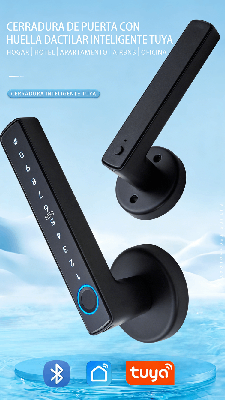 WF-F6 cerradura Tuya con huella digital popular para hogar y negocios