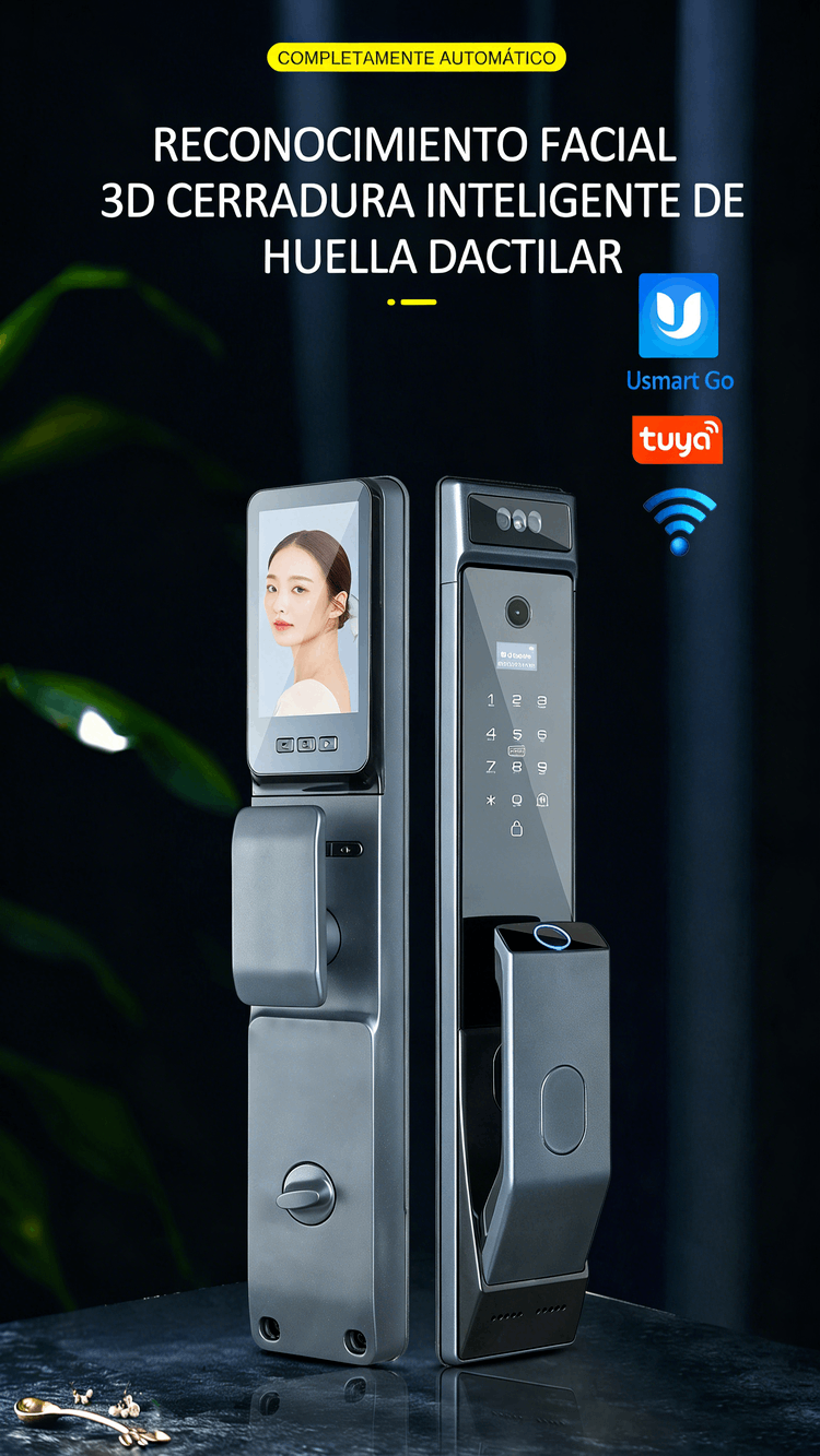 WF-MY4 cerradura automática 3D con rostro y huella digital