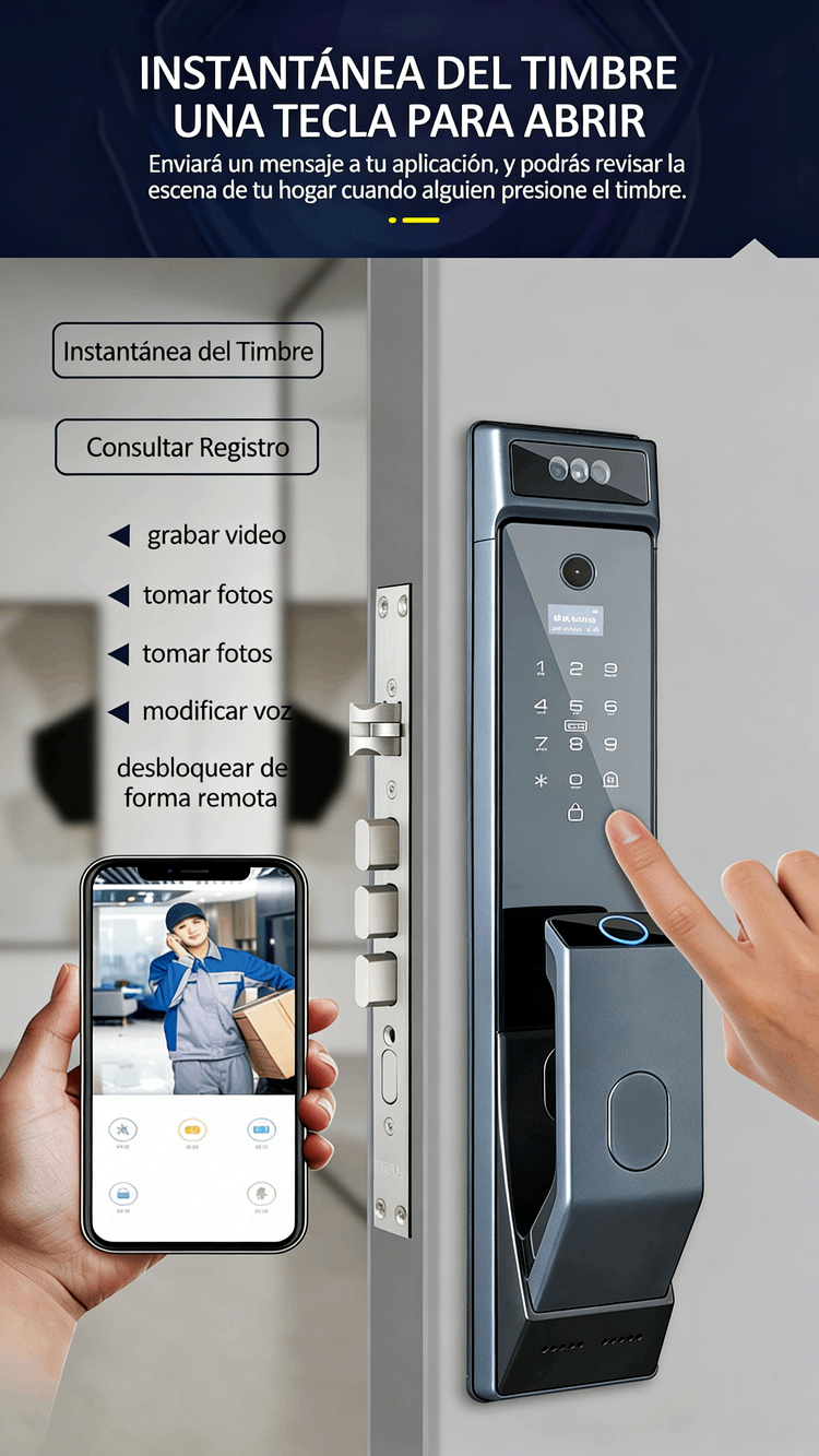 WF-MY4 captura de timbre y desbloqueo remoto con un clic