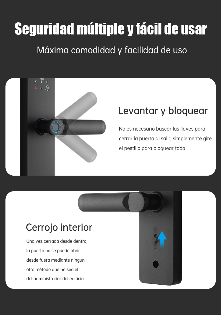 WF-X8 cerrojo electrónico interior solo accesible por administrador