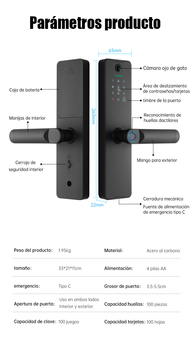 WF-X8 parámetros del producto