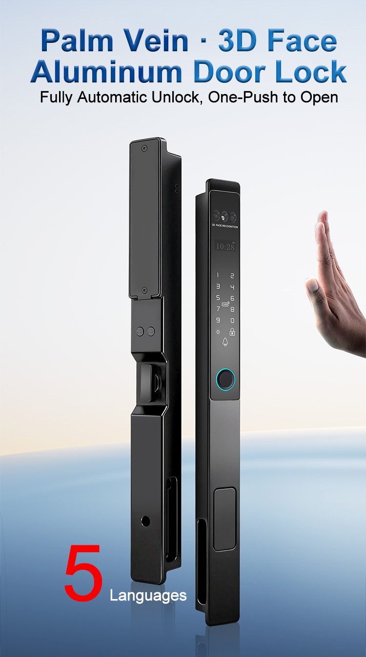 Cerradura de aluminio WF-021 totalmente automática con rostro 3D y vena palmar | Detalles y configuración del producto 1