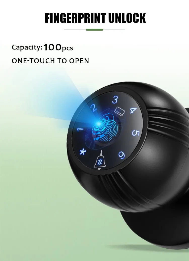 WF-Q7 desbloqueo por huella digital, capacidad de 100 huellas
